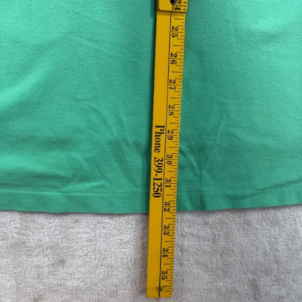Polo Ralph Lauren Mens 3XLT Tall Green Short Sleeve Cotton Pique Polo Shirt